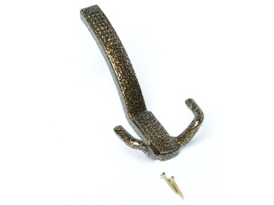 Крючок-вешалка со скрытым креплением КВС-3 бронзовый антик